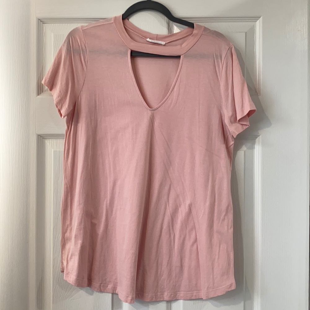 NWOT LUSH Cutout Short Sleeve Tee